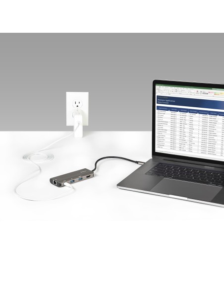 StarTech.com Adaptador Multipuertos USB C - Mini Docking Station USB Tipo C con HDMI de 4K 30Hz - con PD de 100W - con Hub StarTech.com Adaptador Multipuertos USB C - Mini Docking Station USB Tipo C con HDMI de 4K 30Hz - con PD de 100W - con Hub