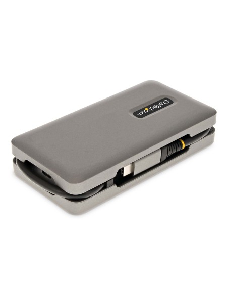 StarTech.com Adaptador Multipuertos USB-C - HDMI 4K a 60Hz VGA - Hub Ladrón USB de 3 Puertos - Power Delivery de Paso de 100W - StarTech.com Adaptador Multipuertos USB-C - HDMI 4K a 60Hz VGA - Hub Ladrón USB de 3 Puertos - Power Delivery de Paso de 100W -