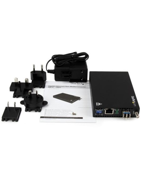 StarTech.com Conversor de Medios de Ethernet Gigabit de Cobre a Fibra - Monomodo LC - 10km StarTech.com Conversor de Medios de Ethernet Gigabit de Cobre a Fibra - Monomodo LC - 10km