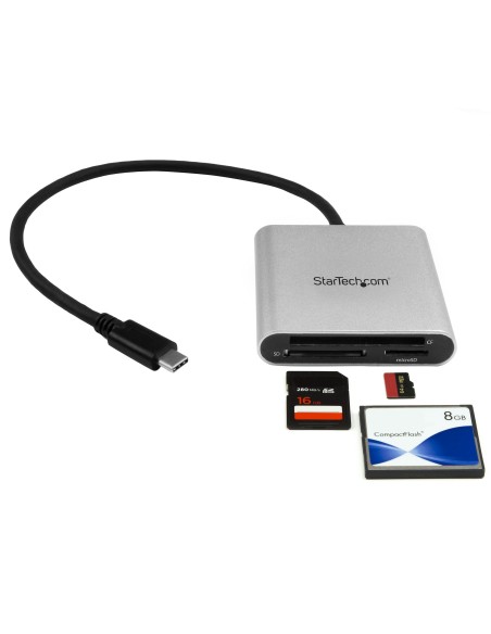 StarTech.com Lector Grabador USB 3.0 de Tarjetas de Memoria SD, Micro SD, CompactFlash - Adaptador USB-C a Tarjetas Flash StarTech.com Lector Grabador USB 3.0 de Tarjetas de Memoria SD, Micro SD, CompactFlash - Adaptador USB-C a Tarjetas Flash