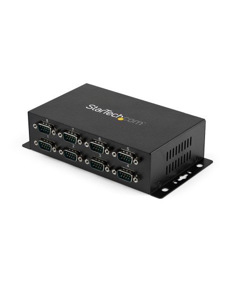StarTech.com Adaptador Hub Concentrador USB a 8 Puertos Serie RS232 Industrial Montaje en Pared Riel DIN StarTech.com Adaptador Hub Concentrador USB a 8 Puertos Serie RS232 Industrial Montaje en Pared Riel DIN