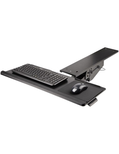 StarTech.com Bandeja para Teclado y Ratón para Debajo del Escritorio - de 30cm x 78cm - de Altura Ajustable - Soporte