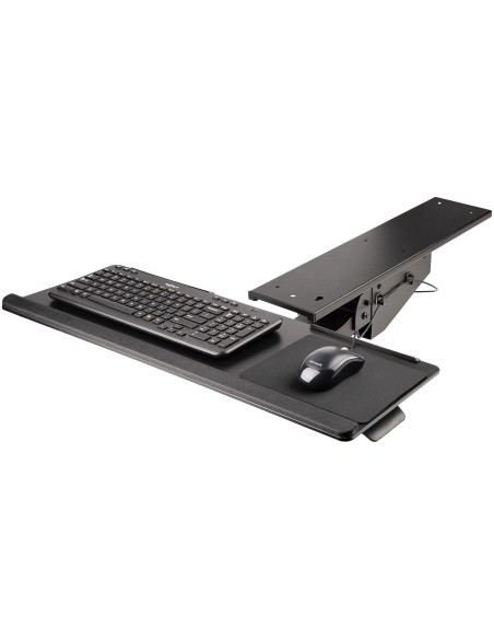 StarTech.com Bandeja para Teclado y Ratón para Debajo del Escritorio - de 30cm x 78cm - de Altura Ajustable - Soporte
