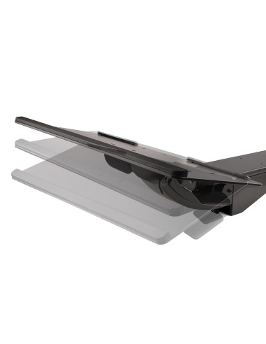 StarTech.com Bandeja para Teclado y Ratón para Debajo del Escritorio - de 30cm x 78cm - de Altura Ajustable - Soporte