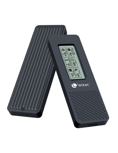 Leotec CAJA EXTERNA PARA DISCOS M.2 NVME CON PANEL LCD