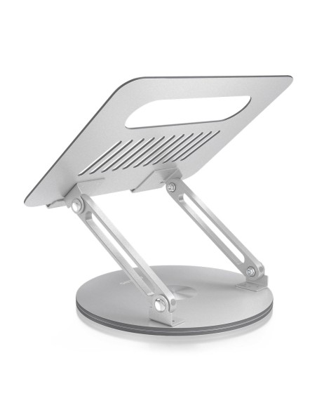 AISENS Soporte de Sobremesa XL Giratorio Ajustable para Portátil   Tablet 10-17, Plata