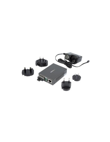 StarTech.com MCMGBSCSM10 convertidor de medio 1000 Mbit s 1310 nm Monomodo Negro