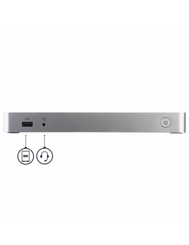 StarTech.com Docking Station USB C para 2 Monitores - PD de 60 W para Portátil Windows - Replicador de Puertos USB Tipo C a