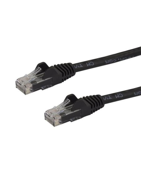 StarTech.com Cable de 1,5m Cat6 Ethernet de Red Negro - RJ45 sin Enganches - 24AWG StarTech.com Cable de 1,5m Cat6 Ethernet de Red Negro - RJ45 sin Enganches - 24AWG