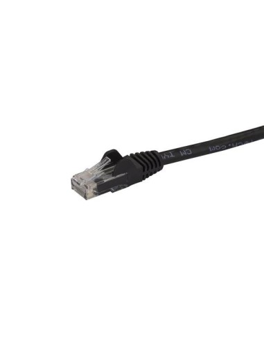 StarTech.com Cable de 1,5m Cat6 Ethernet de Red Negro - RJ45 sin Enganches - 24AWG
