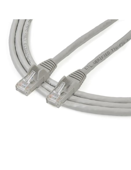 StarTech.com Cable de 2m Gris de Red Gigabit Cat6 Ethernet RJ45 sin Enganche - Snagless StarTech.com Cable de 2m Gris de Red Gigabit Cat6 Ethernet RJ45 sin Enganche - Snagless