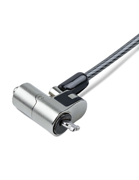 StarTech.com NANOK-LAPTOP-LOCK cable antirrobo Negro, Plata 2 m StarTech.com NANOK-LAPTOP-LOCK cable antirrobo Negro, Plata 2 m