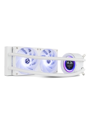 NOX X-240 LCD Procesador Refrigerador de aire 12 cm Blanco 1 pieza(s)