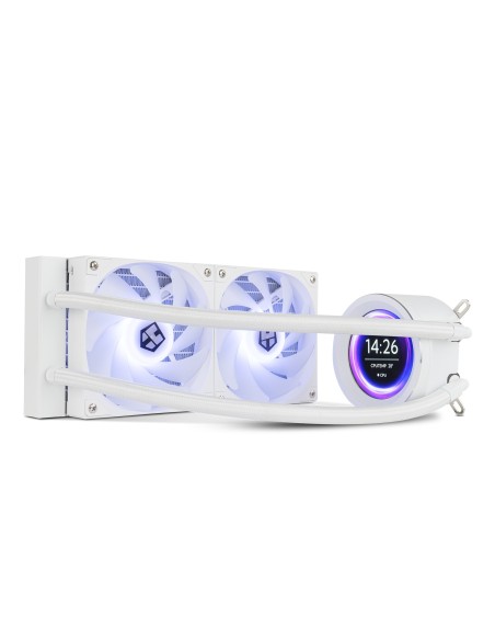 NOX X-240 LCD Procesador Refrigerador de aire 12 cm Blanco 1 pieza(s)