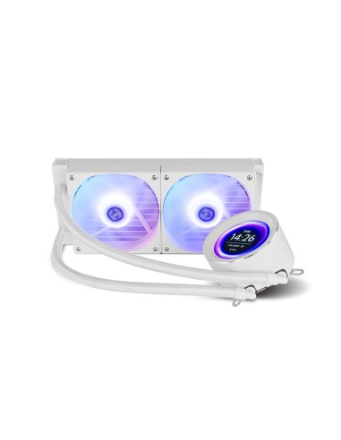 NOX X-240 LCD Procesador Refrigerador de aire 12 cm Blanco 1 pieza(s)