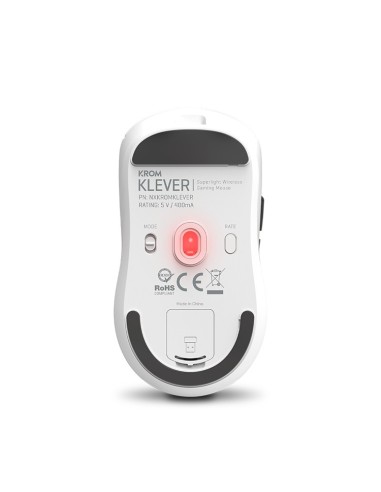 Krom Klever ratón Juego mano derecha RF inalámbrico Óptico 10000 DPI