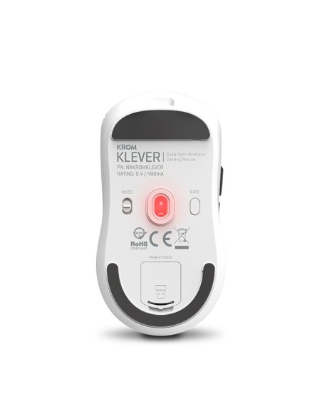 Krom Klever ratón Juego mano derecha RF inalámbrico Óptico 10000 DPI