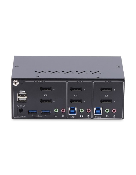 StarTech.com Switch KVM de 2 Puertos DisplayPort para 2 Monitores - Conmutador KVM 4K60Hz - Hub Ladrón 2x USB 5Gb - Hub 2x USB StarTech.com Switch KVM de 2 Puertos DisplayPort para 2 Monitores - Conmutador KVM 4K60Hz - Hub Ladrón 2x USB 5Gb - Hub 2x USB