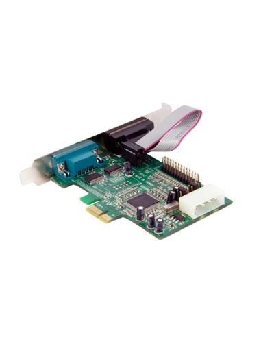 StarTech.com Tarjeta Adaptadora PCI Express de 2 Puertos Serie y 1 Paralelo RS232 UART 16550 Serial