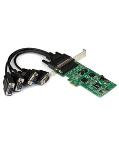 StarTech.com Tarjeta Adaptadora PCI Express PCIe de 4 Puertos Serie Serial Combo RS232 y RS485 RS 422 DB9