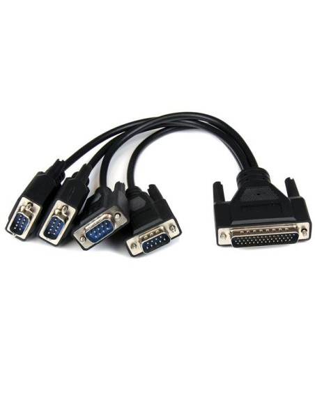 StarTech.com Tarjeta Adaptadora PCI Express PCIe de 4 Puertos Serie Serial Combo RS232 y RS485 RS 422 DB9