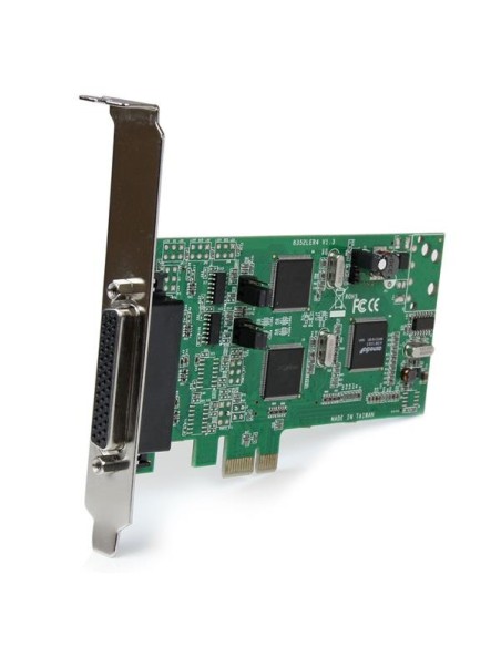 StarTech.com Tarjeta Adaptadora PCI Express PCIe de 4 Puertos Serie Serial Combo RS232 y RS485 RS 422 DB9 StarTech.com Tarjeta Adaptadora PCI Express PCIe de 4 Puertos Serie Serial Combo RS232 y RS485 RS 422 DB9