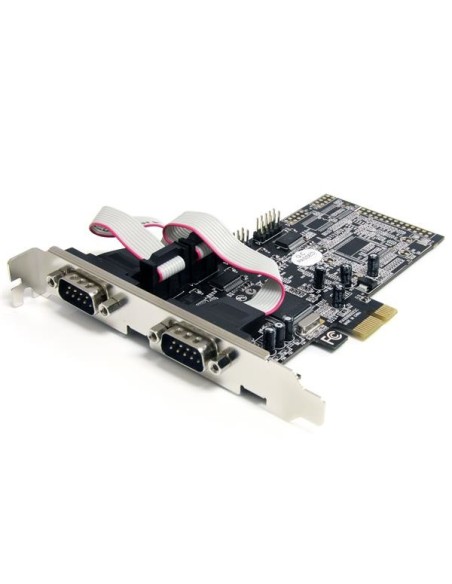 StarTech.com Tarjeta Adaptadora PCI Express PCIe de 4 Puertos Serie RS232 UART 16550 Serial DB9 StarTech.com Tarjeta Adaptadora PCI Express PCIe de 4 Puertos Serie RS232 UART 16550 Serial DB9