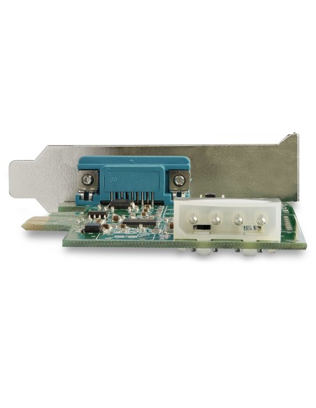 StarTech.com Tarjeta Adaptadora Serie PCI Express RS232 de 4 Puertos - Tarjeta Controladora Serie PCIe RS232 - PCIe a Serie DB9