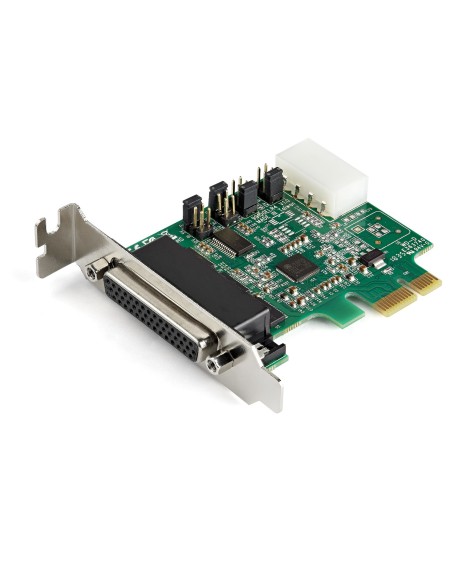StarTech.com Tarjeta Adaptadora Serie PCI Express RS232 de 4 Puertos - Tarjeta Controladora Serie PCIe RS232 - PCIe a Serie DB9
