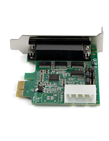 StarTech.com Tarjeta Adaptadora Serie PCI Express RS232 de 4 Puertos - Tarjeta Controladora Serie PCIe RS232 - PCIe a Serie DB9