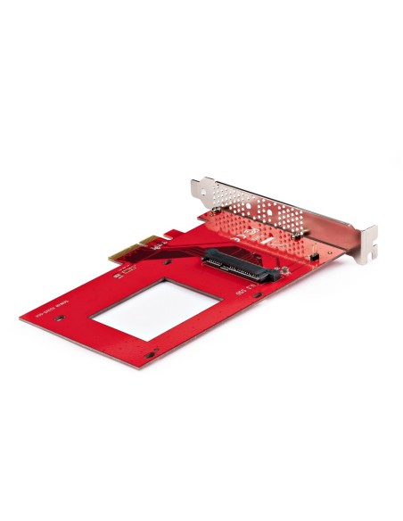 StarTech.com Tarjeta Adaptador U.3 a PCIe - Adaptador PCIe 4.0 x4 para SSDs U.3 NVMe de 2,5" - Tarjeta de Expansión PCI Express