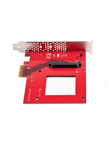 StarTech.com Tarjeta Adaptador U.3 a PCIe - Adaptador PCIe 4.0 x4 para SSDs U.3 NVMe de 2,5" - Tarjeta de Expansión PCI Express