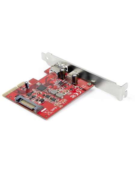 StarTech.com Tarjeta PCI Express USB-C USB-A de 2 Puertos - USB 3.2 Gen 2 (10Gbps) Tipo C - Hub Interno USB para Windows Mac y