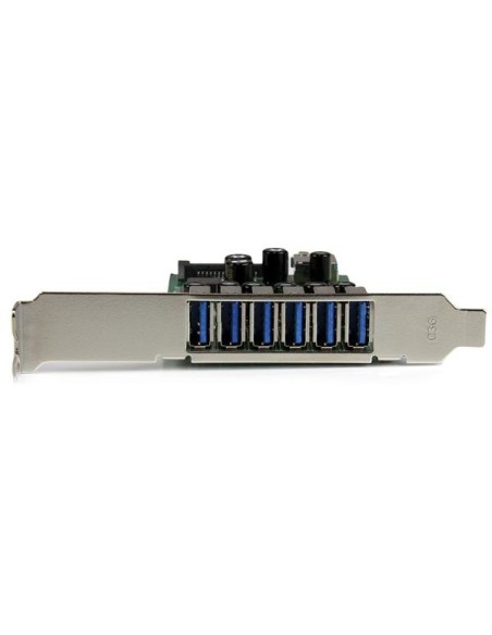 StarTech.com Adaptador tarjeta PCI Express de 7 puertos USB 3.0 con perfil bajo o completo StarTech.com Adaptador tarjeta PCI Express de 7 puertos USB 3.0 con perfil bajo o completo