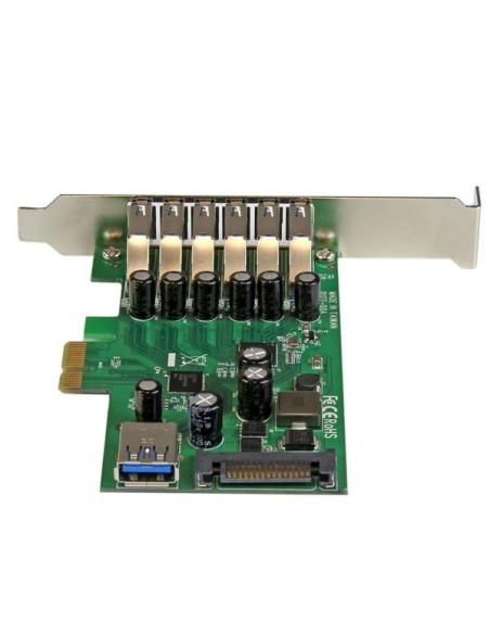 StarTech.com Adaptador tarjeta PCI Express de 7 puertos USB 3.0 con perfil bajo o completo StarTech.com Adaptador tarjeta PCI Express de 7 puertos USB 3.0 con perfil bajo o completo