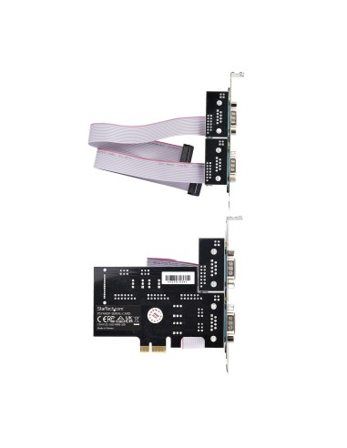 StarTech.com Tarjeta Serie PCI Express de 4 Puertos DB9 - Serial RS232 RS422 RS485 - TAA - UART 16C1050 - ESD de Nivel 4 - con