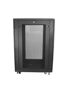 StarTech.com Armario Rack para Servidores 24U 19" 4 Columnas - Rack de Servidores con Cerradura y Seguro - Rack con Ruedas y 2