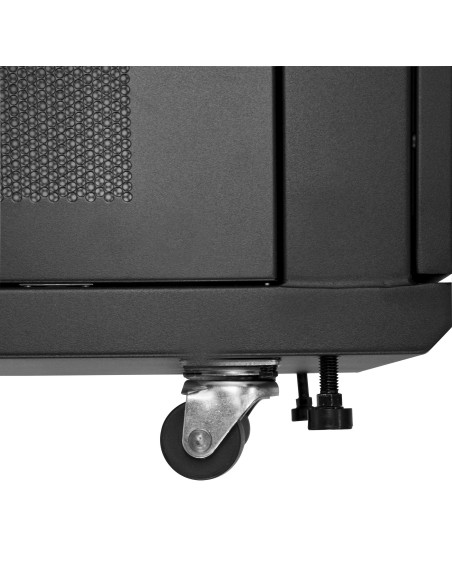 StarTech.com Armario Rack para Servidores 24U 19" 4 Columnas - Rack de Servidores con Cerradura y Seguro - Rack con Ruedas y