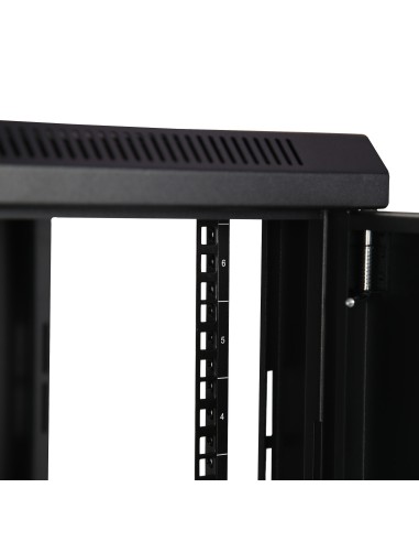 StarTech.com Armario Rack de Pared para Servidores 6U 19" 2 Columnas y Estante 1U - Rack de Servidores de Montaje en Pared -