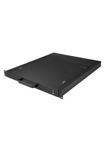 StarTech.com Consola KVM de Montaje en Rack de Servidores - Teclado QWERTY - KVM VGA de 1 Puerto con Monitor LCD de 19" -