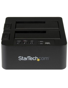 StarTech.com Duplicador Clonador Autónomo de Discos Duros o SSD SATA - Copiador de 2 Bahías - Base de Acoplamiento USB 3.1 2