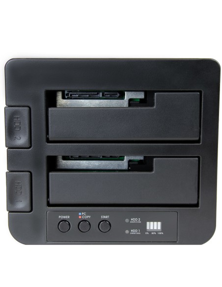 StarTech.com Duplicador Clonador Autónomo de Discos Duros o SSD SATA - Copiador de 2 Bahías - Base de Acoplamiento USB 3.1 StarTech.com Duplicador Clonador Autónomo de Discos Duros o SSD SATA - Copiador de 2 Bahías - Base de Acoplamiento USB 3.1