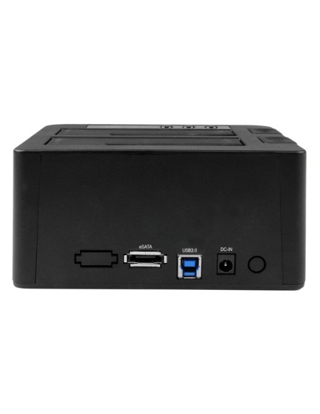 StarTech.com Duplicador USB 3.0 (5Gbps) o eSATA de Discos Duros de 2 Bahías, Independiente, Clonador Copiador de SSD o HDD SATA