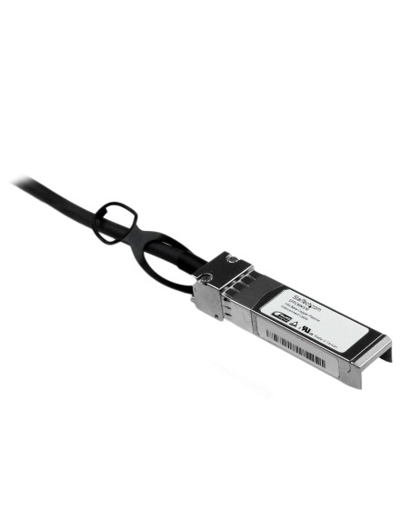 StarTech.com Cable de 1m Twinax Direct Attach SFP+ a SFP+ - 10G Compatible con Cisco SFP-H10GB-CU1M - DAC de Cobre SFP+ 10GbE -