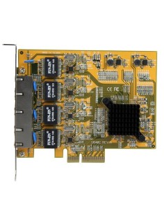 StarTech.com Tarjeta de Red PCI Express Ethernet Gigabit con 4 Puertos RJ45 2