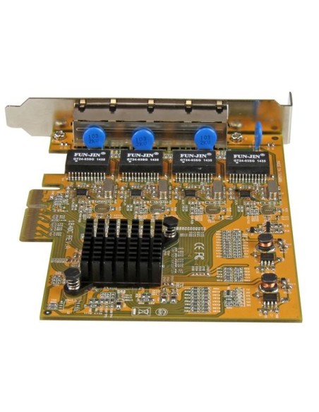 StarTech.com Tarjeta de Red PCI Express Ethernet Gigabit con 4 Puertos RJ45