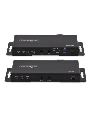 StarTech.com Juego Extensor de HDMI 4K por Fibra - 4K a 60Hz hasta 1km (Monomodo) o 330m (Multimodo) - Fibra Óptica LC - HDR -