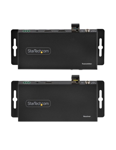 StarTech.com Juego Extensor de HDMI 4K por Fibra - 4K a 60Hz hasta 1km (Monomodo) o 330m (Multimodo) - Fibra Óptica LC - HDR -