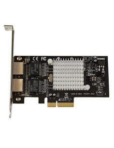 StarTech.com Tarjeta Adaptador de Red PCI Express PCI-E Gigabit Ethernet con 2 Puertos RJ45 Chipset Intel i350 2