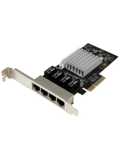 StarTech.com Tarjeta de Red PCI Express Ethernet Gigabit con 4 Puertos RJ45 Chipset Intel i350 StarTech.com Tarjeta de Red PCI Express Ethernet Gigabit con 4 Puertos RJ45 Chipset Intel i350